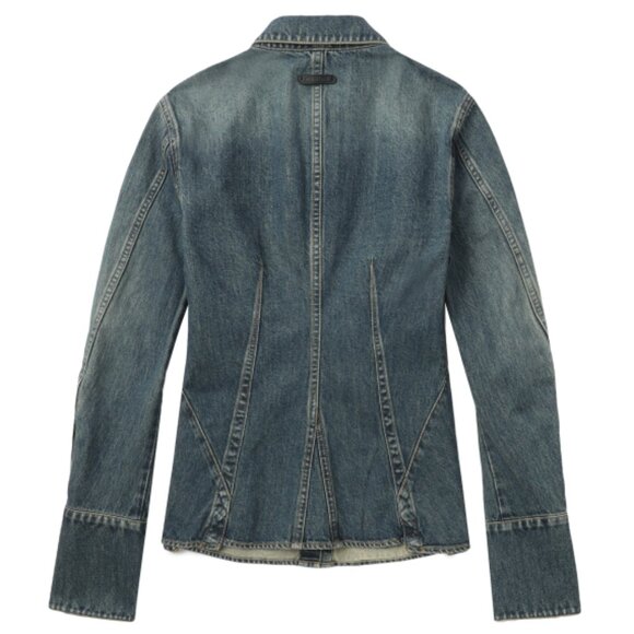 HELMUT LANG ! Denim Bustier Shirt ( US/4) - Picture 4 of 13